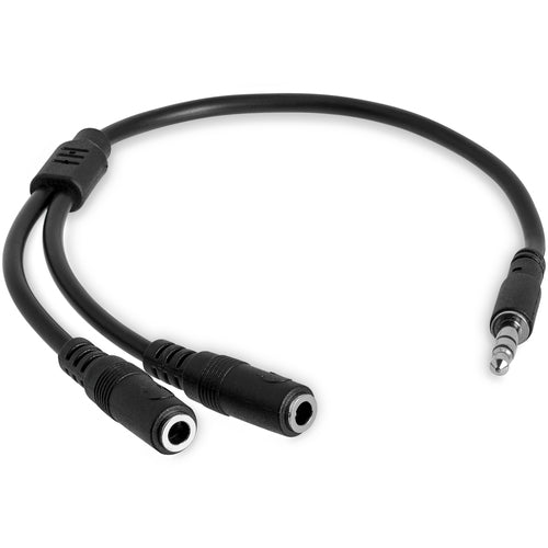 StarTech.com Slim Stereo Splitter Cable - 3.5mm Male to 2x 3.5mm Female StarTech.com Slim Stereo Splitter Cable - 3.5mm Male to 2x 3.5mm Female